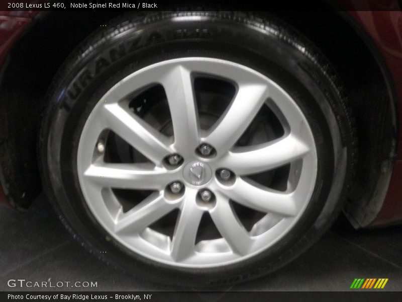Noble Spinel Red Mica / Black 2008 Lexus LS 460