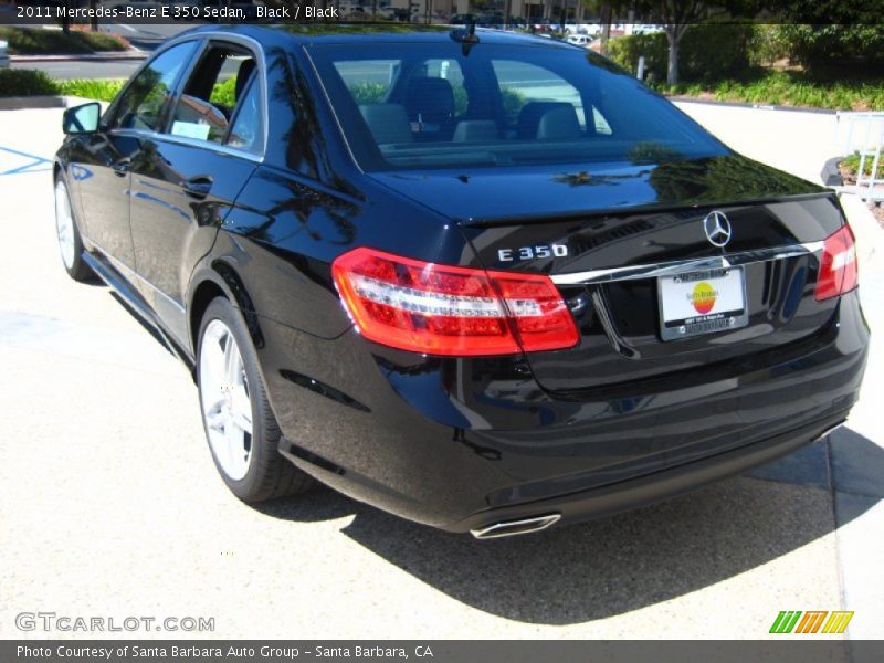 Black / Black 2011 Mercedes-Benz E 350 Sedan