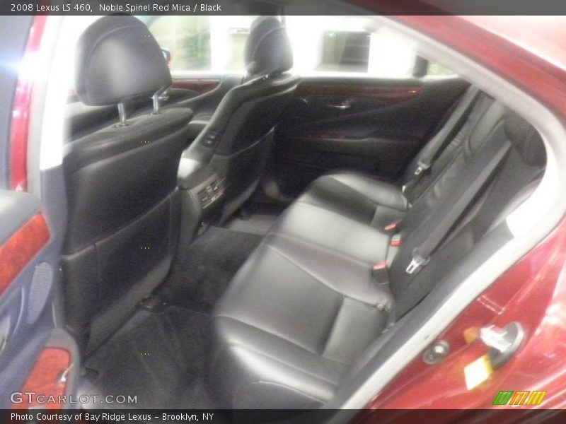 Noble Spinel Red Mica / Black 2008 Lexus LS 460