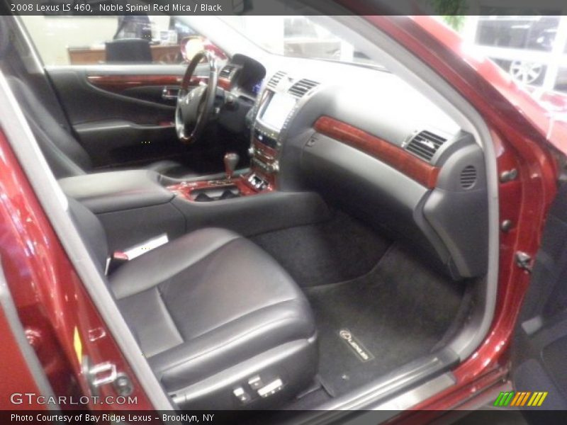 Noble Spinel Red Mica / Black 2008 Lexus LS 460