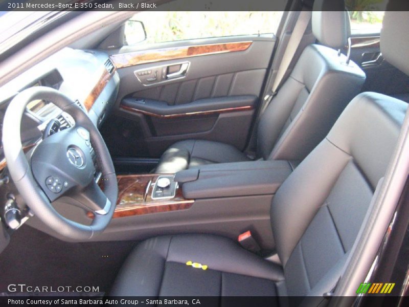 Black / Black 2011 Mercedes-Benz E 350 Sedan