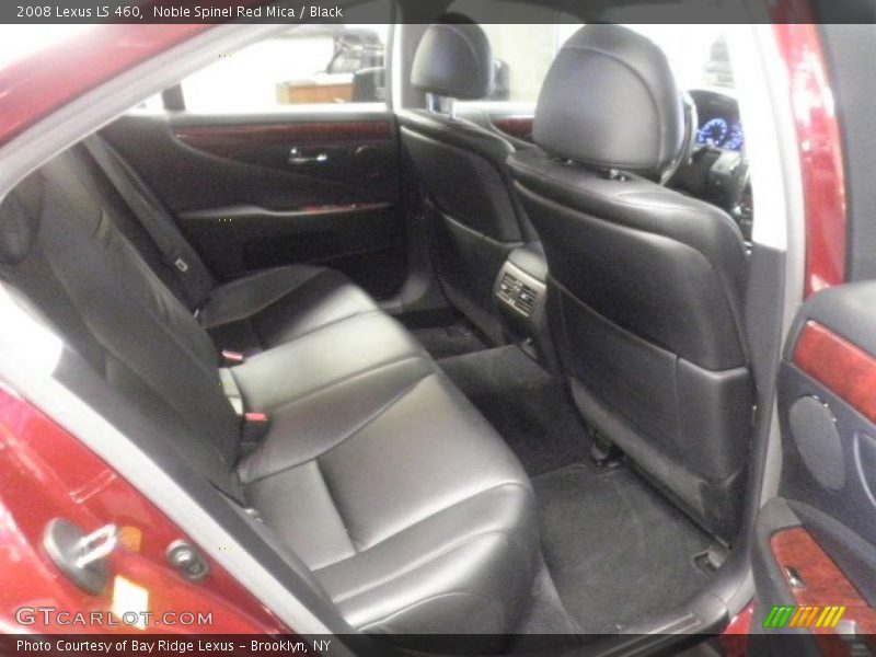 Noble Spinel Red Mica / Black 2008 Lexus LS 460