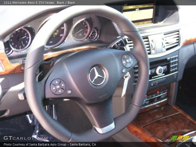 Black / Black 2011 Mercedes-Benz E 350 Sedan