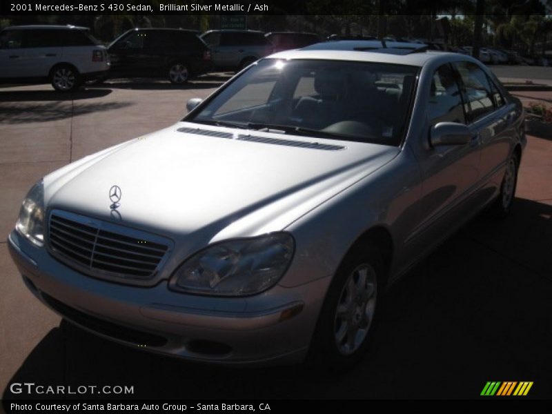 Brilliant Silver Metallic / Ash 2001 Mercedes-Benz S 430 Sedan