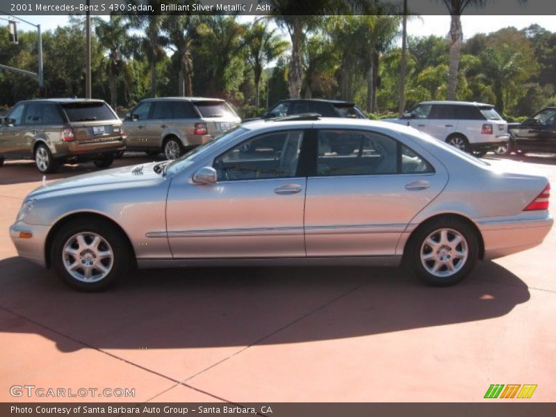 Brilliant Silver Metallic / Ash 2001 Mercedes-Benz S 430 Sedan