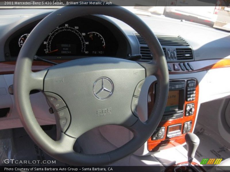 Brilliant Silver Metallic / Ash 2001 Mercedes-Benz S 430 Sedan