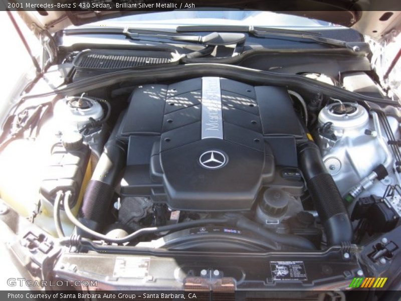 Brilliant Silver Metallic / Ash 2001 Mercedes-Benz S 430 Sedan