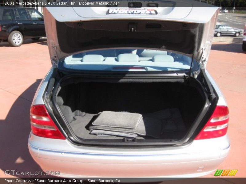 Brilliant Silver Metallic / Ash 2001 Mercedes-Benz S 430 Sedan