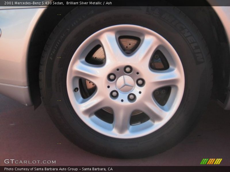 Brilliant Silver Metallic / Ash 2001 Mercedes-Benz S 430 Sedan