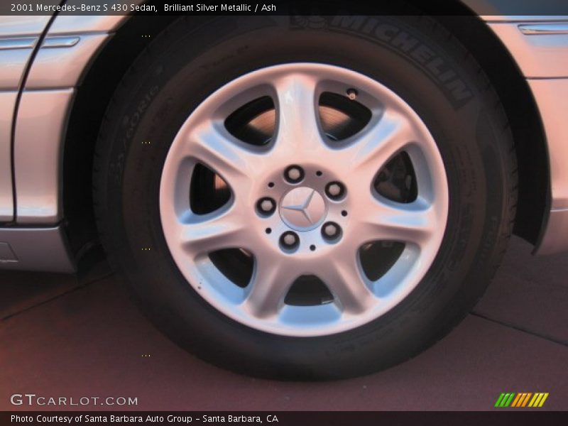 Brilliant Silver Metallic / Ash 2001 Mercedes-Benz S 430 Sedan