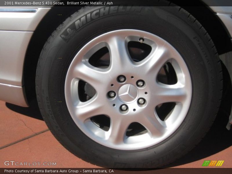 Brilliant Silver Metallic / Ash 2001 Mercedes-Benz S 430 Sedan