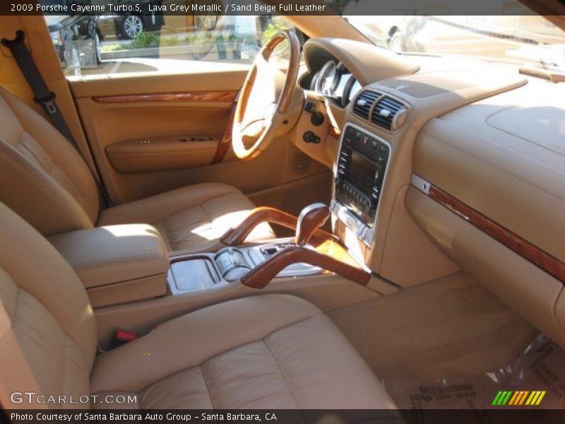 Lava Grey Metallic / Sand Beige Full Leather 2009 Porsche Cayenne Turbo S