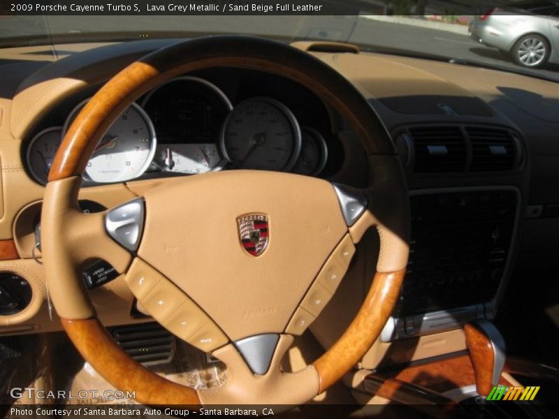 Lava Grey Metallic / Sand Beige Full Leather 2009 Porsche Cayenne Turbo S