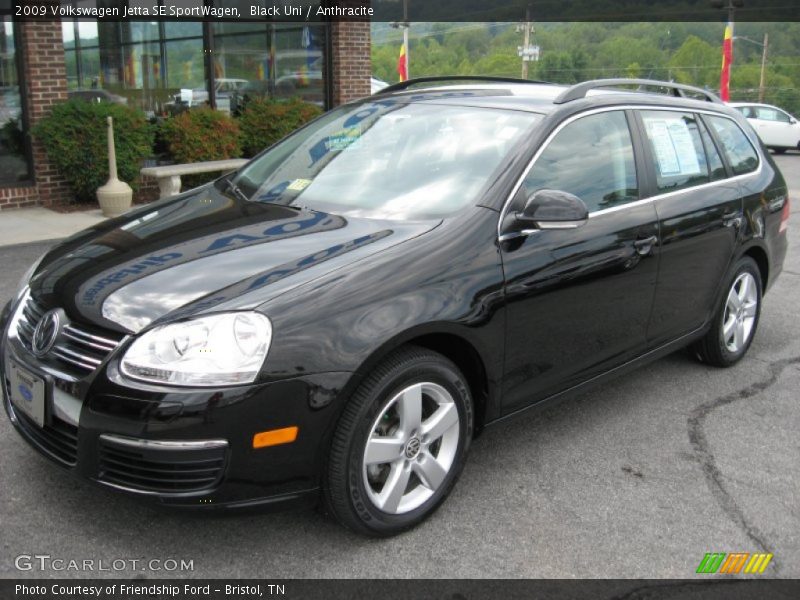Black Uni / Anthracite 2009 Volkswagen Jetta SE SportWagen