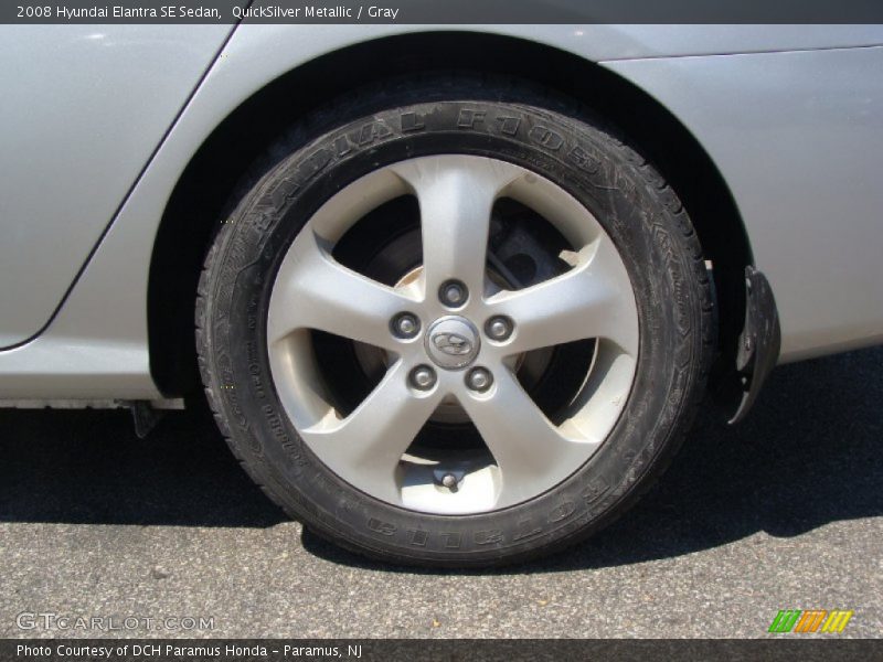 QuickSilver Metallic / Gray 2008 Hyundai Elantra SE Sedan