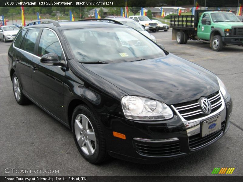 Black Uni / Anthracite 2009 Volkswagen Jetta SE SportWagen