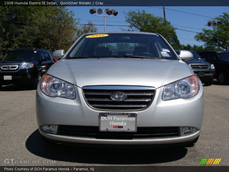 QuickSilver Metallic / Gray 2008 Hyundai Elantra SE Sedan