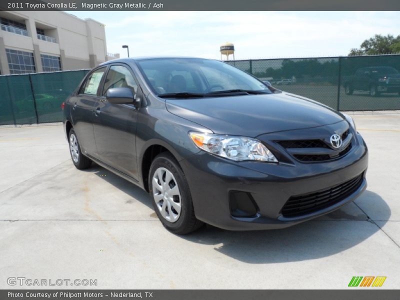 Magnetic Gray Metallic / Ash 2011 Toyota Corolla LE