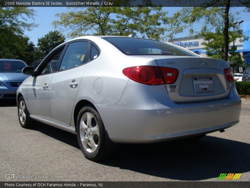 QuickSilver Metallic / Gray 2008 Hyundai Elantra SE Sedan