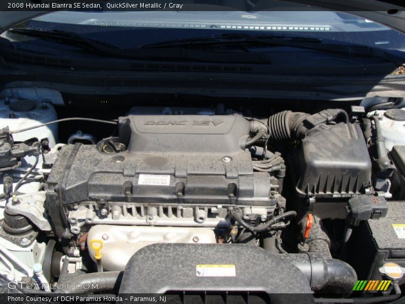 QuickSilver Metallic / Gray 2008 Hyundai Elantra SE Sedan