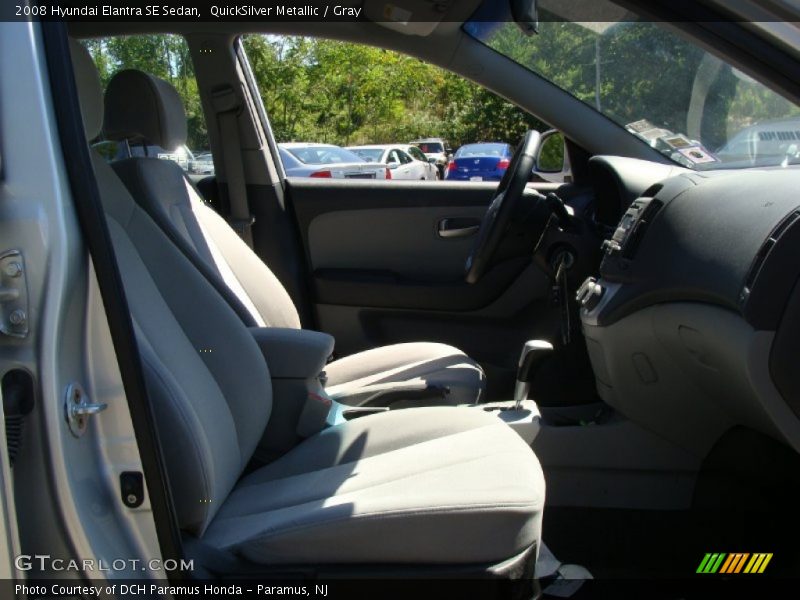 QuickSilver Metallic / Gray 2008 Hyundai Elantra SE Sedan