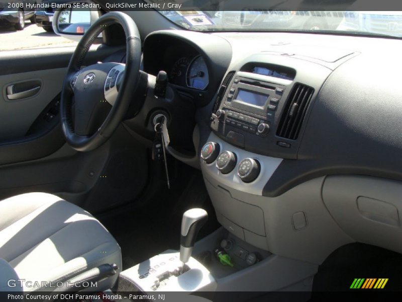 QuickSilver Metallic / Gray 2008 Hyundai Elantra SE Sedan