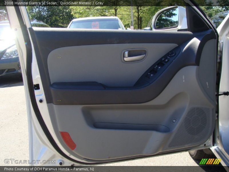 QuickSilver Metallic / Gray 2008 Hyundai Elantra SE Sedan