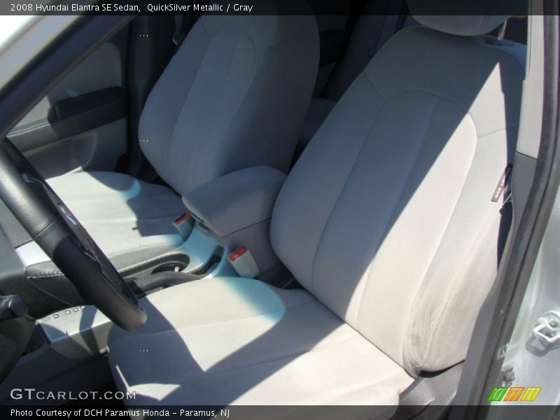 QuickSilver Metallic / Gray 2008 Hyundai Elantra SE Sedan