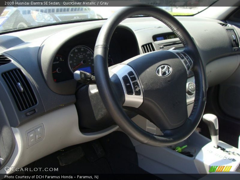 QuickSilver Metallic / Gray 2008 Hyundai Elantra SE Sedan