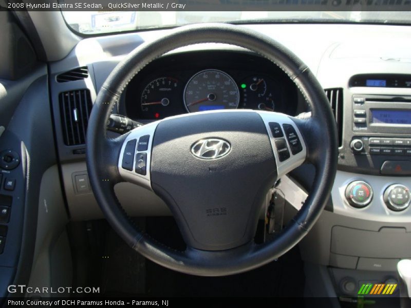 QuickSilver Metallic / Gray 2008 Hyundai Elantra SE Sedan