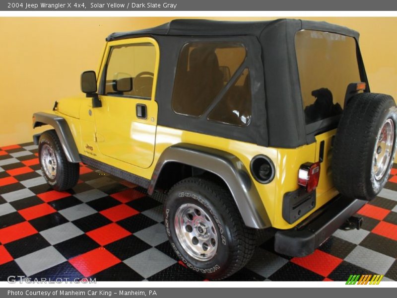Solar Yellow / Dark Slate Gray 2004 Jeep Wrangler X 4x4