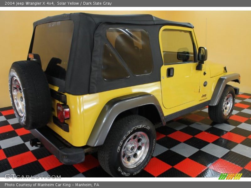 Solar Yellow / Dark Slate Gray 2004 Jeep Wrangler X 4x4