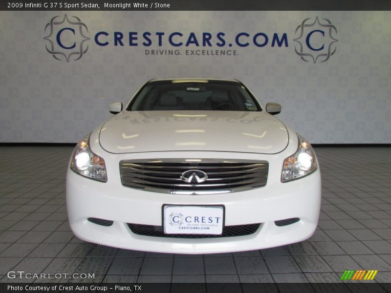 Moonlight White / Stone 2009 Infiniti G 37 S Sport Sedan