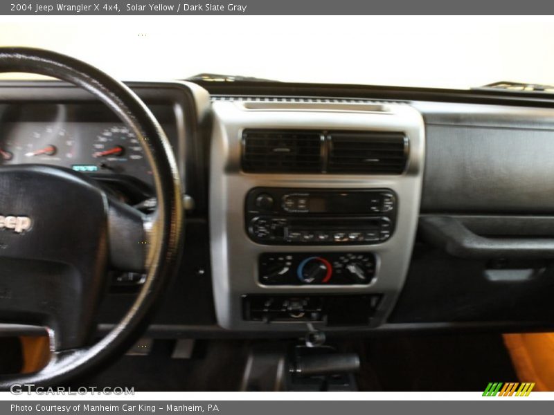 Solar Yellow / Dark Slate Gray 2004 Jeep Wrangler X 4x4