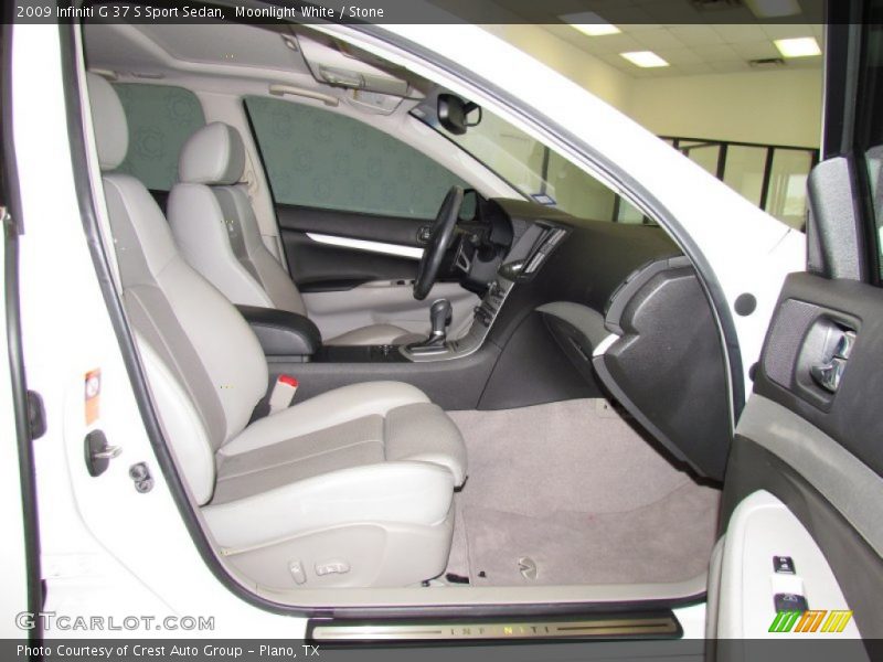 Moonlight White / Stone 2009 Infiniti G 37 S Sport Sedan
