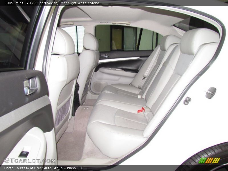 Moonlight White / Stone 2009 Infiniti G 37 S Sport Sedan