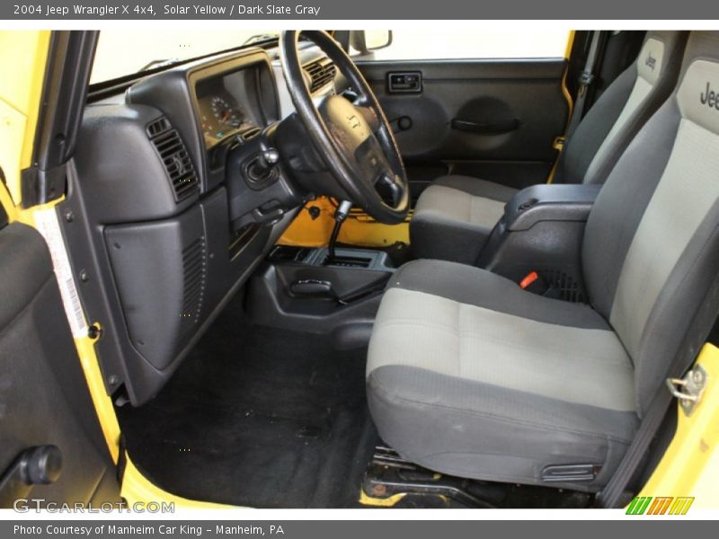 Solar Yellow / Dark Slate Gray 2004 Jeep Wrangler X 4x4