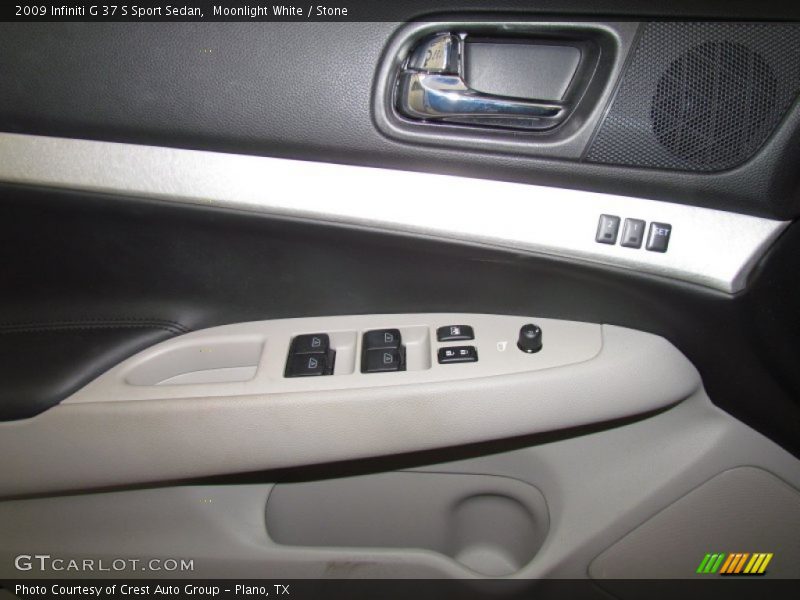 Moonlight White / Stone 2009 Infiniti G 37 S Sport Sedan