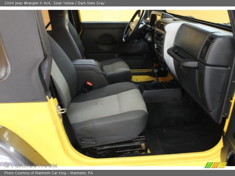 Solar Yellow / Dark Slate Gray 2004 Jeep Wrangler X 4x4