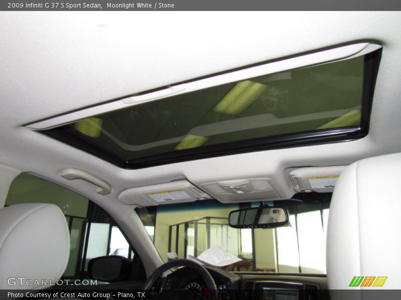 Moonlight White / Stone 2009 Infiniti G 37 S Sport Sedan