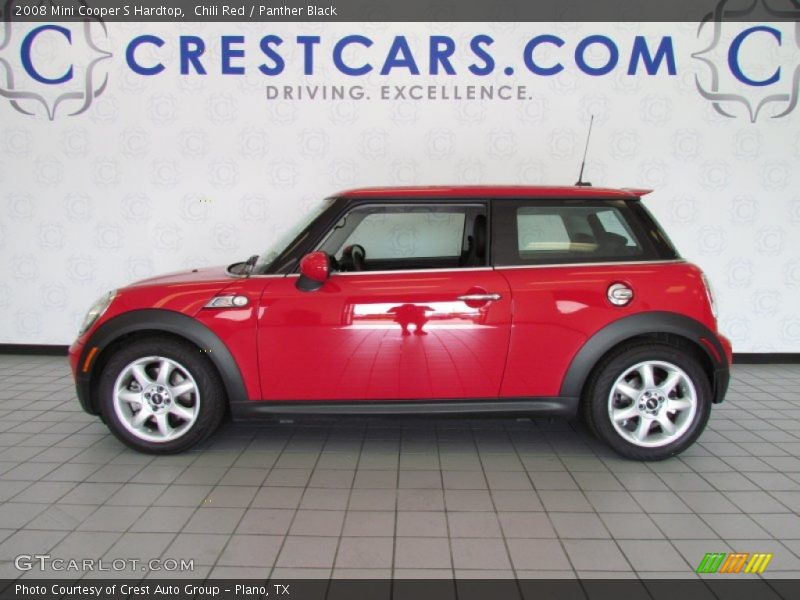 Chili Red / Panther Black 2008 Mini Cooper S Hardtop