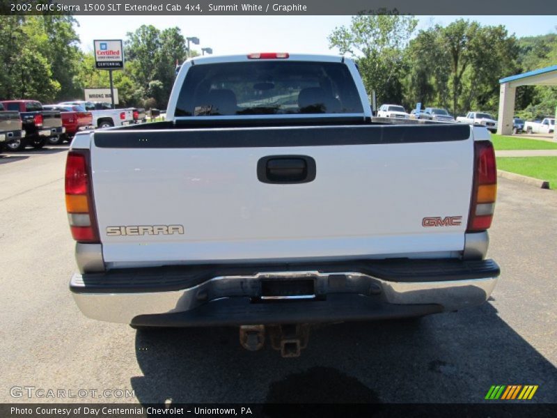 Summit White / Graphite 2002 GMC Sierra 1500 SLT Extended Cab 4x4