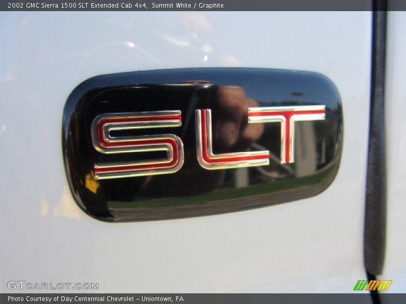 Summit White / Graphite 2002 GMC Sierra 1500 SLT Extended Cab 4x4