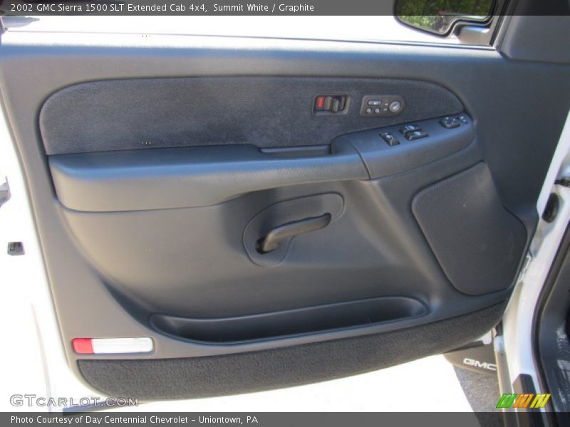 Summit White / Graphite 2002 GMC Sierra 1500 SLT Extended Cab 4x4