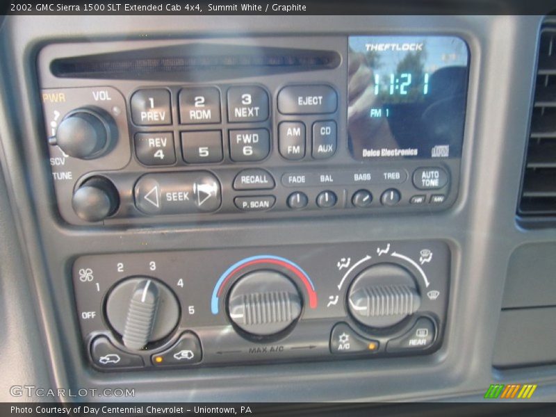 Summit White / Graphite 2002 GMC Sierra 1500 SLT Extended Cab 4x4