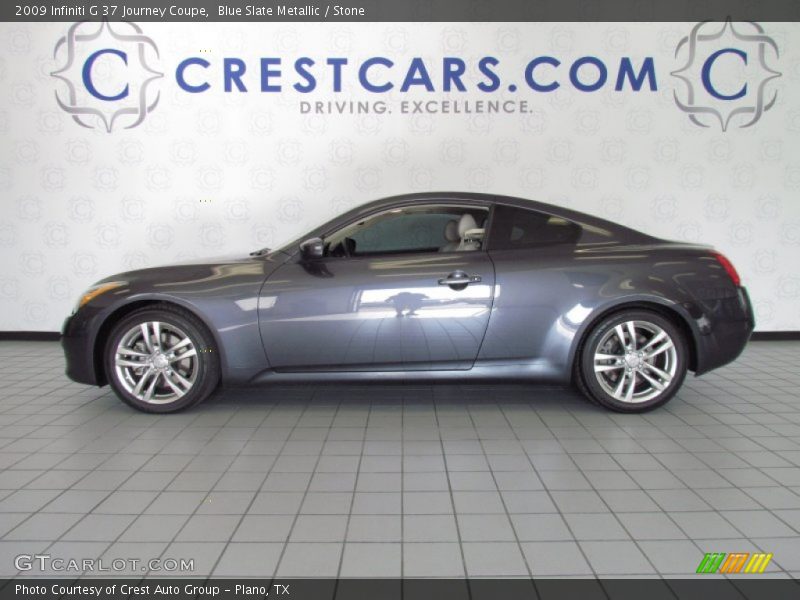 Blue Slate Metallic / Stone 2009 Infiniti G 37 Journey Coupe