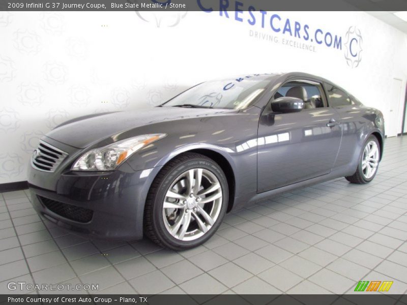 Blue Slate Metallic / Stone 2009 Infiniti G 37 Journey Coupe