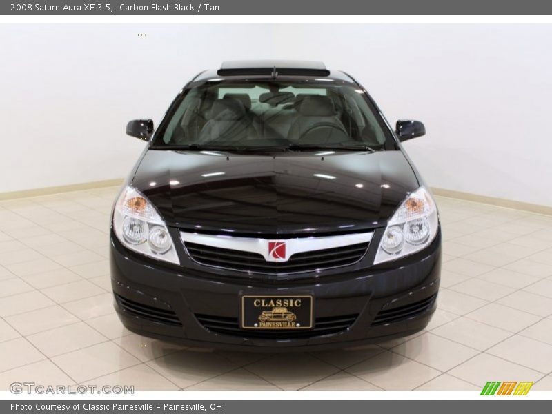 Carbon Flash Black / Tan 2008 Saturn Aura XE 3.5