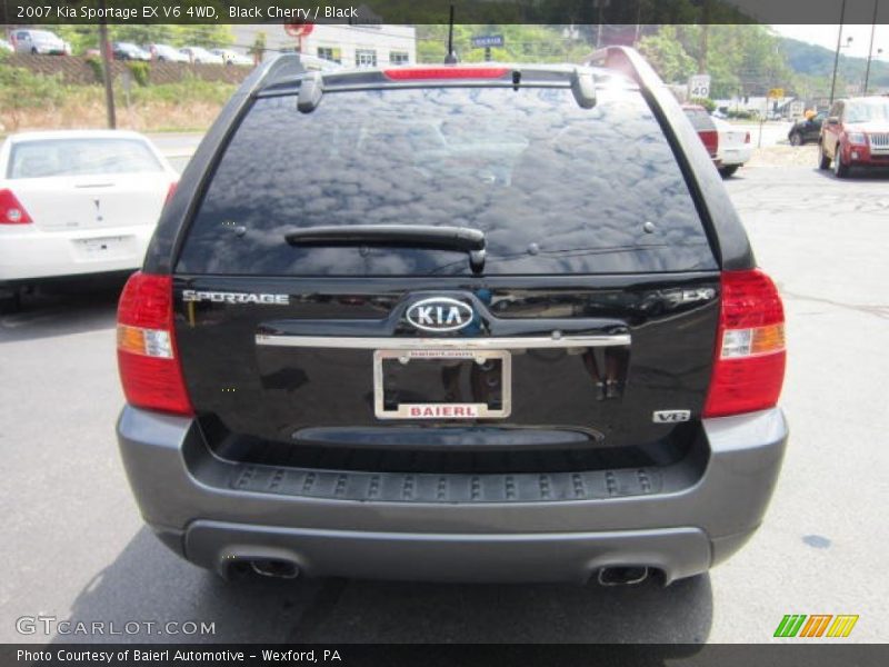 Black Cherry / Black 2007 Kia Sportage EX V6 4WD