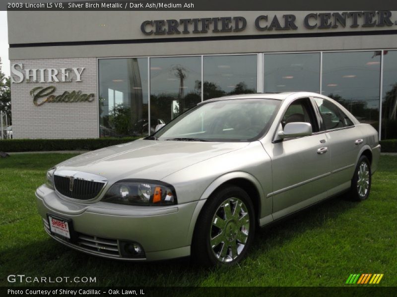 Silver Birch Metallic / Dark Ash/Medium Ash 2003 Lincoln LS V8